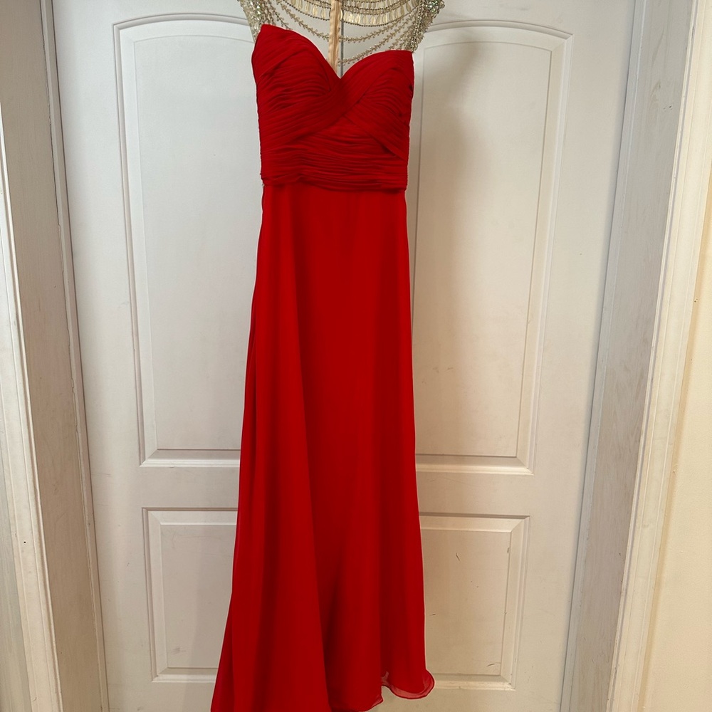Splash Red Gown